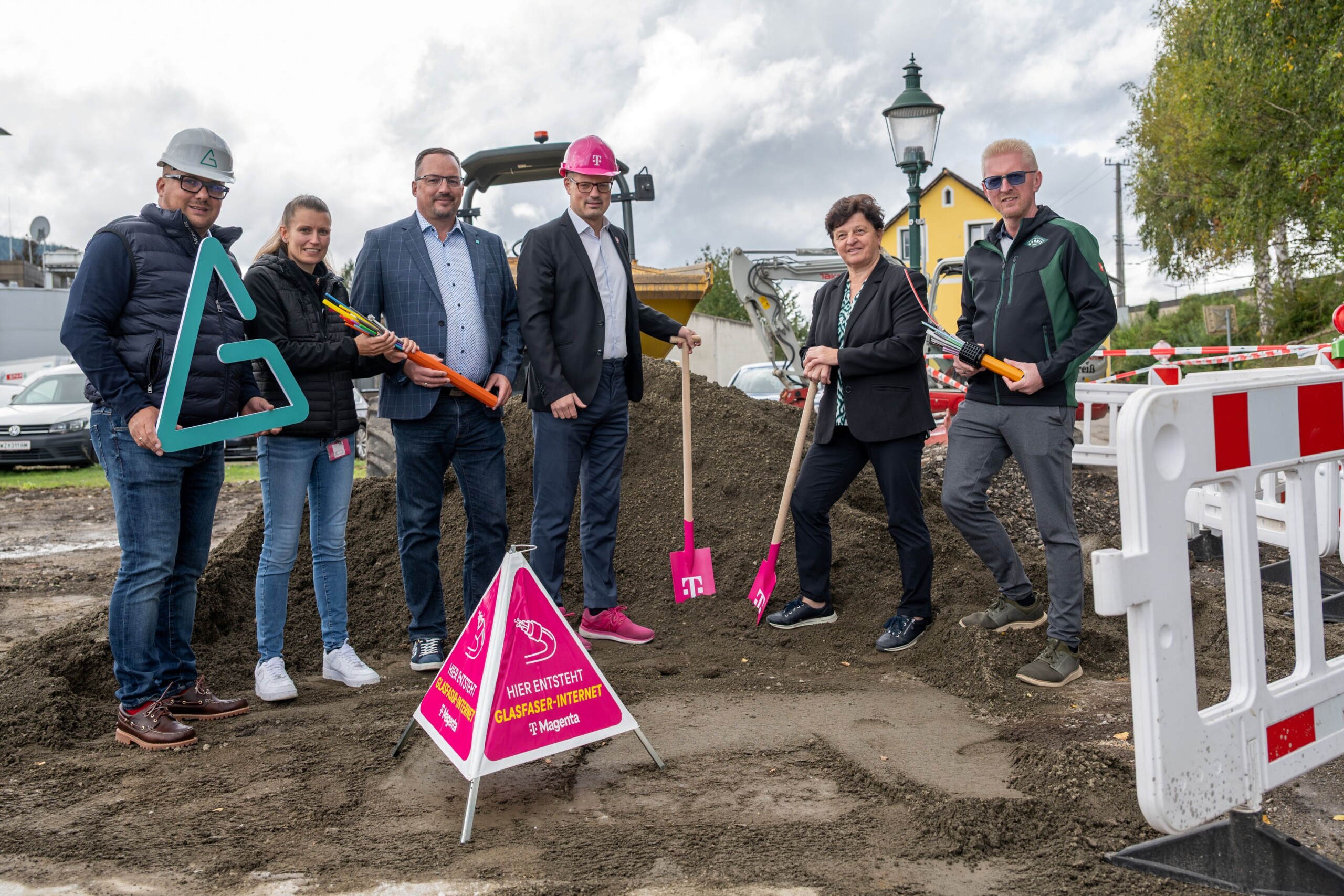 Pressefoto vom Spatenstick in Krieglach