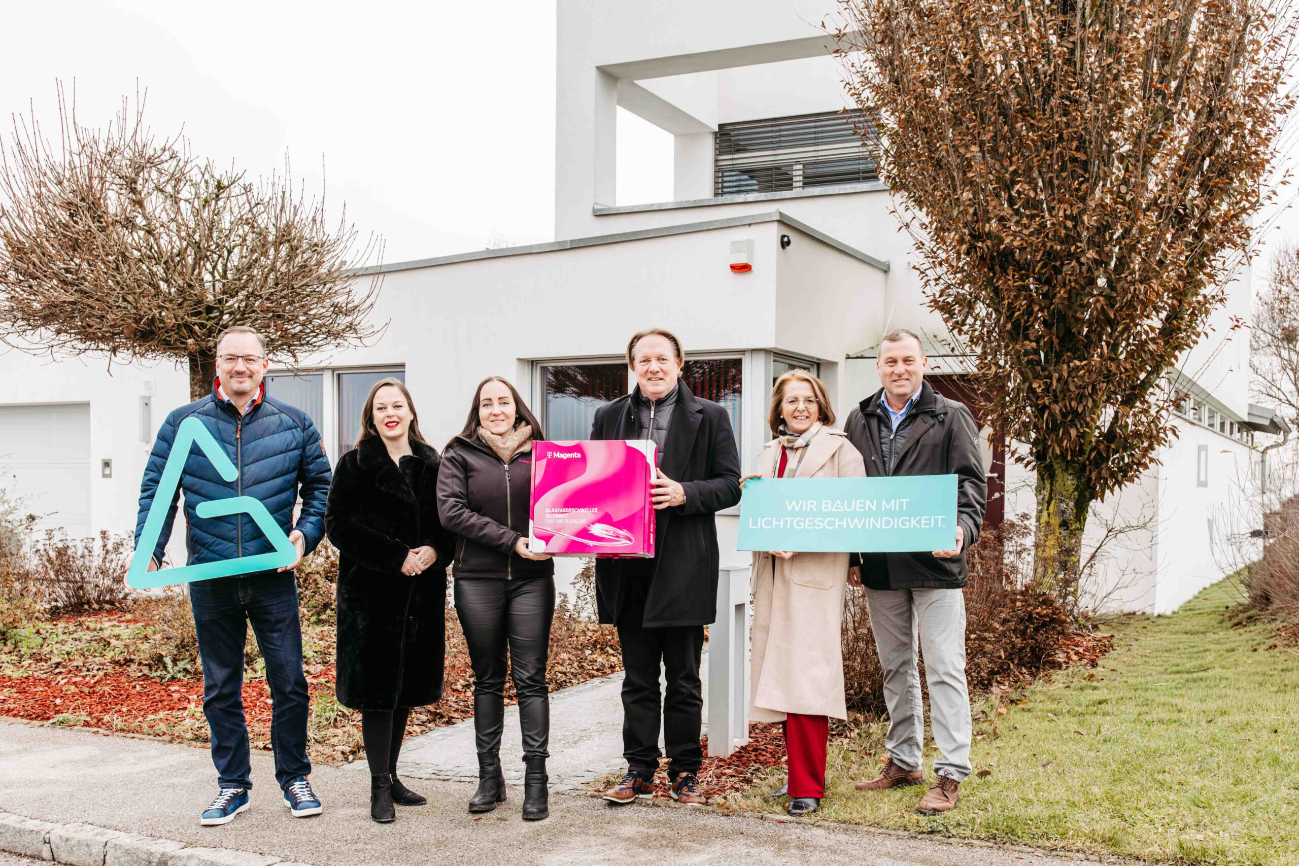 Pressefoto vom Kundenanschluss im Stadtteil Christkindl