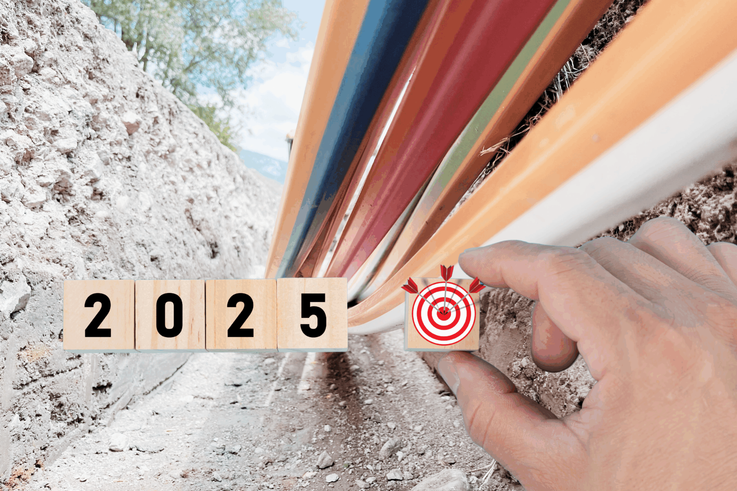 Schmuckfoto mit Dropröhrchen und 2025-Schriftzug